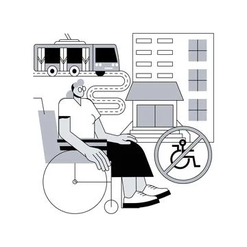 Inaccessible environments abstract concept vector illustration. Illustrazione stock