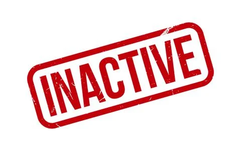 Inactive Rubber Stamp Seal Vector Stock Illustration