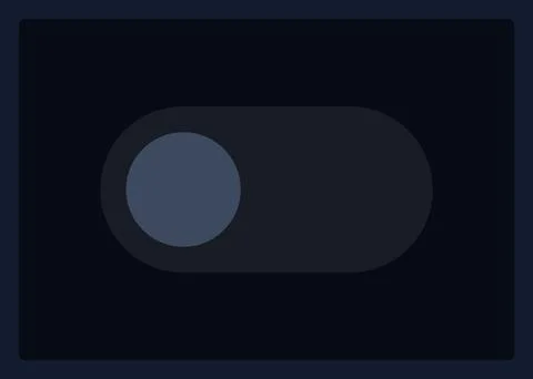Inactive toggle button UI element template Illustrazione stock