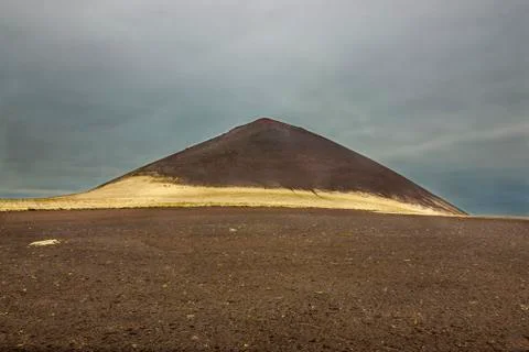 Inactive volcano in Iceland Stock Photos