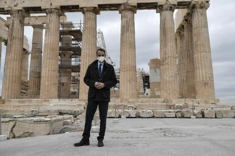 Inaguration of a new elevator for people with disabilities on Acropolis Hill in  Stock Photos