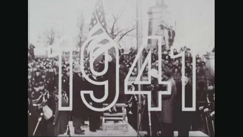 Inaugural of U.S. Savings Bonds Programme in 1941 - 1960 Stock Footage 99030823