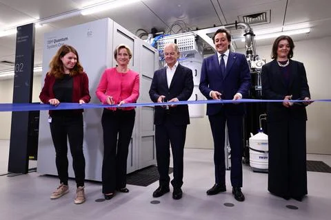Inauguration of the first IBM Quantum Data Center in Europe, in Ehningen, German Stock Photos