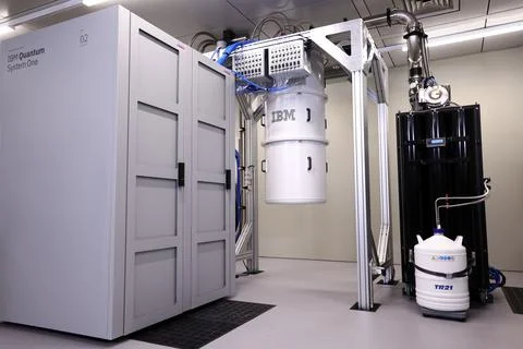 Inauguration of the first IBM Quantum Data Center in Europe, in Ehningen, German Stock Photos