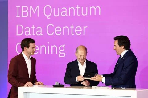 Inauguration of the first IBM Quantum Data Center in Europe, in Ehningen, German Stock Photos