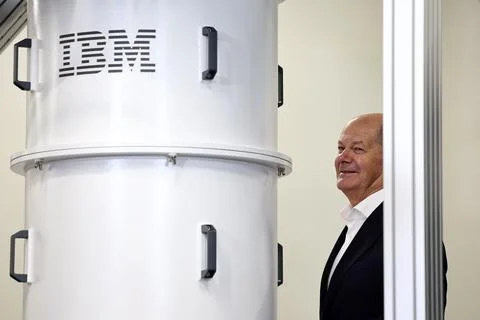 Inauguration of the first IBM Quantum Data Center in Europe, in Ehningen, German Stock Photos