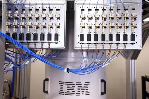 Inauguration of the first IBM Quantum Data Center in Europe, in Ehningen, German Stock Photos