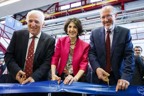 Inauguration of the LINAC 4 linear accelerator at CERN, Meyrin, Switzerland - 09 Stock Photos