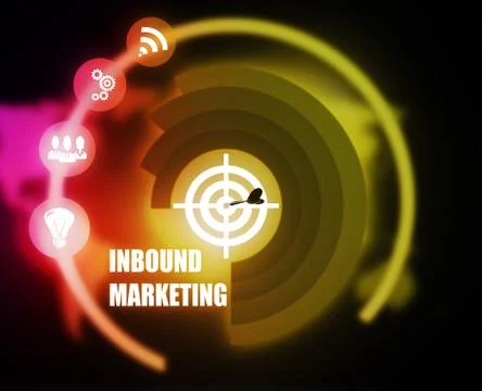 Inbound Marketing concept plan Stock Illustration