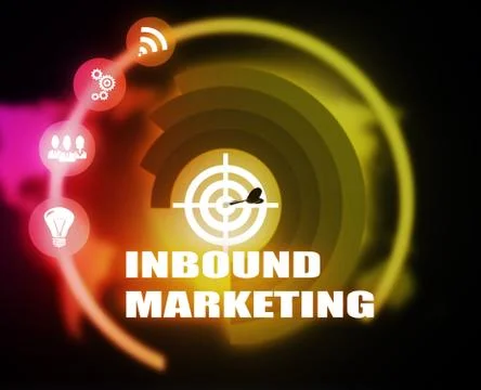 Inbound Marketing concept plan Stock Illustration
