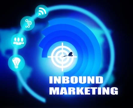 Inbound Marketing concept plan Stock Illustration