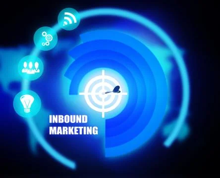 Inbound Marketing concept plan Stock Illustration