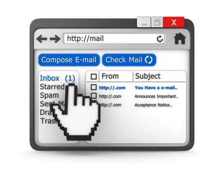 Inbox concept Stock Illustration