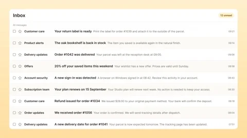 Inbox customer mail landscape Stock-Footage 345614029