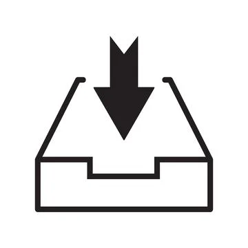 Inbox icon vector Stock Illustration