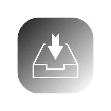 Inbox icon vector Stock Illustration