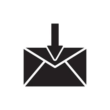 Inbox icon vector Stock Illustration