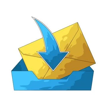 Inbox illustration Stock Illustration