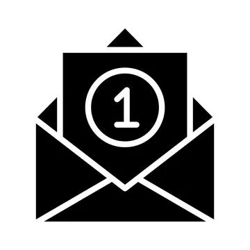 Inbox Vector Icon Design Illustration Stock Illustration