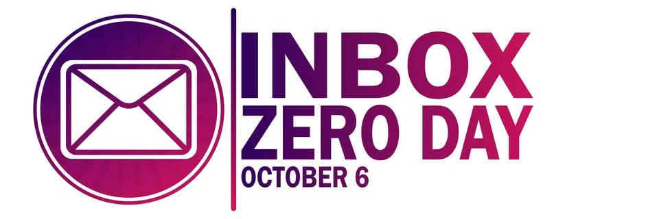 Inbox zero day Illustrazione stock