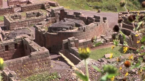Inca Ruins, Pisac, Peru Stock Footage 48722014