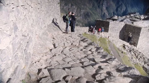 Inca trail To Machu Picchu Stock Footage 112967183
