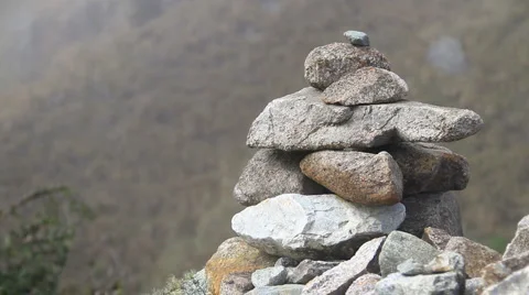 Inca Trail Rocks Stock Footage 2732703
