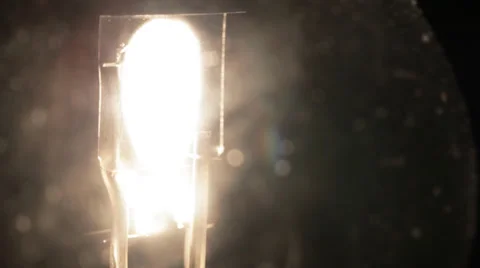 Incandescence thread, close up. Stock Footage 32240796