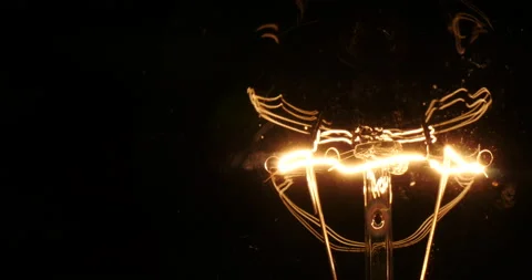 Incandescence thread on electricity concep Видео 162619671