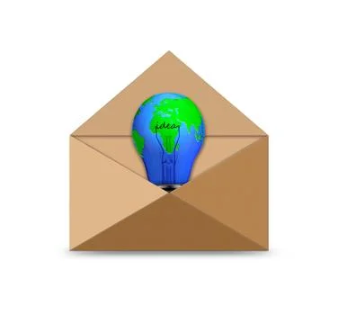 Incandescent lamp envelope Stock Illustration