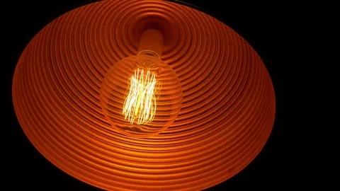 Incandescent lamp Stock Footage 76270091