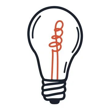 Incandescent lamp isolated vector illustration Stock Illustration