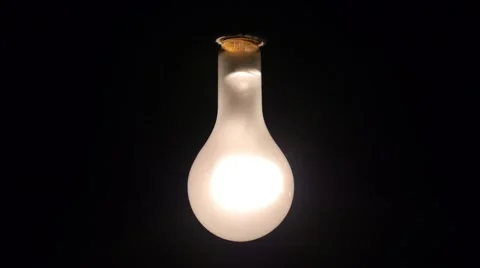 Incandescent Light Bulb Video stock 52354892