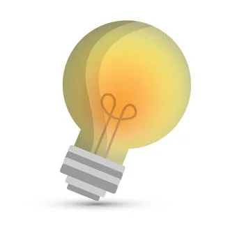 Incandescent light bulb Stock Illustration