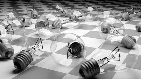 Incandescent light bulbs Stock Illustration