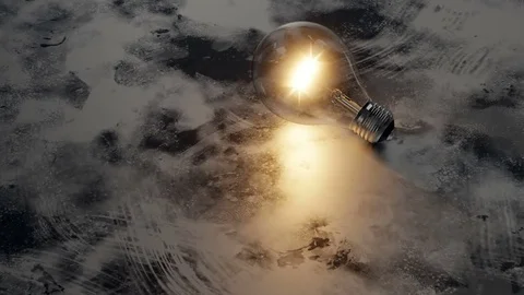 Incandescent Lightbulb lights up Stock Footage 83178648