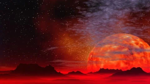 Incandescent planet Vídeo Stock 10807926