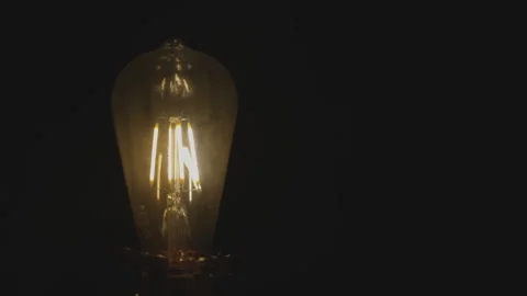 Incandescent thread. Stock Footage 248223160