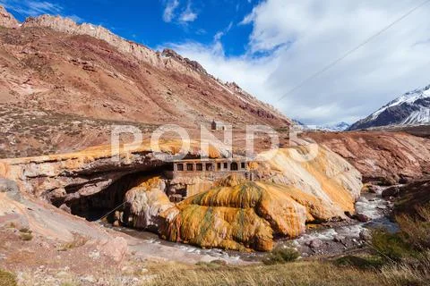 Inca's Bridge near Mendoza Stock Photos