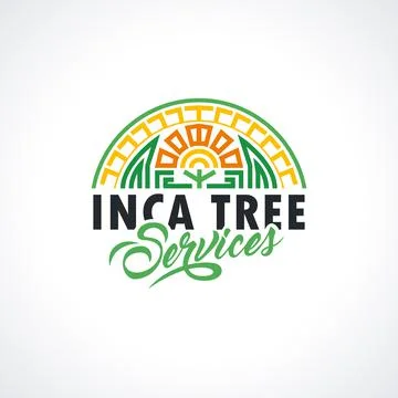Incas logo template. Inca logo. Tree services illustration for your company Stock Illustration