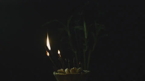 Incence stick Stock Footage 22877335