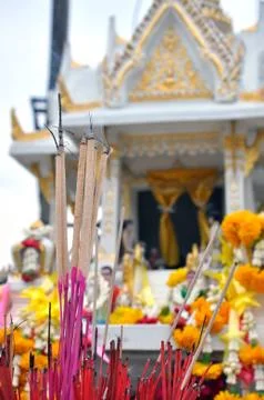 Incense altar Stock Photos