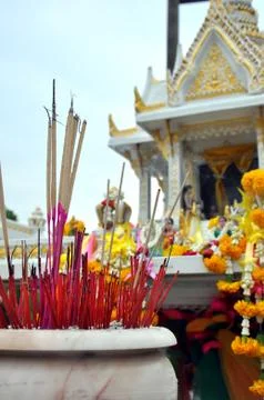 Incense altar Stock Photos