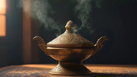 Incense burner smoke Stock-Footage 273698780