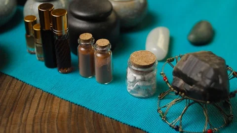 Incense burning ceremony Stock Footage 105609158