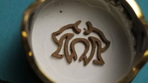 Incense burning ceremony Stock Footage 105609302