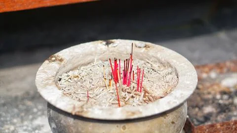 Incense burning Stock Photos