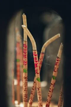 Incense close-up Stock Photos