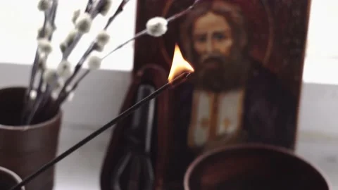 Incense Video stock 234993158