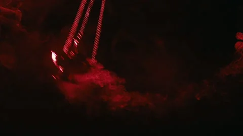 Incense movement Helloween style with light setup a lot of smoke 4K Stock Footage 318983327